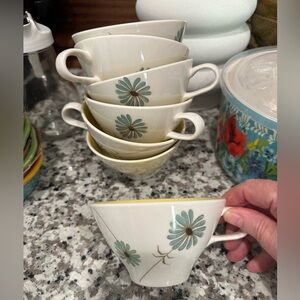 Vintage 7 Iroquois Informal China Ben Seibel "Lazy Daisy" Yellow Coffee Cup ☕️